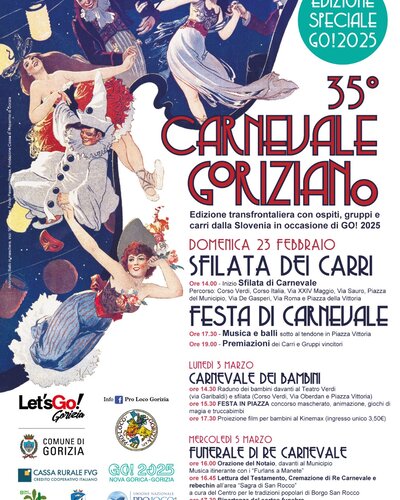 GORIZIAN CARNIVAL: SUNDAY 23rd PARADE AND BIG PARTY