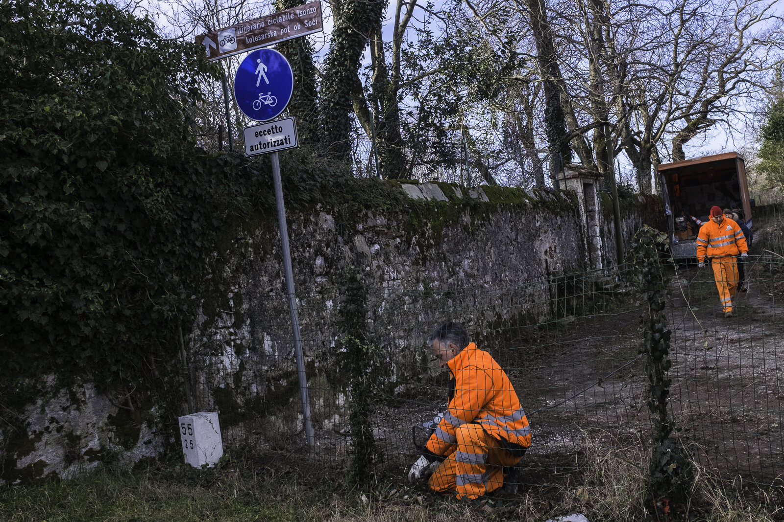 Symbolical start of construction works for the European project Isonzo-Soča