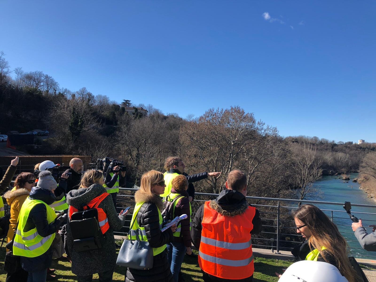 Cyclebridge in Salcano/Solkan: on-site inspection