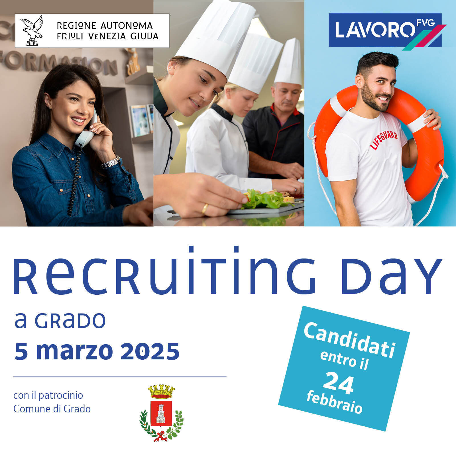 RECRUITING DAY A GRADO: 3 villaggi turistici cercano 70 addetti (Grado, Friuli Venezia Giulia, Italia)